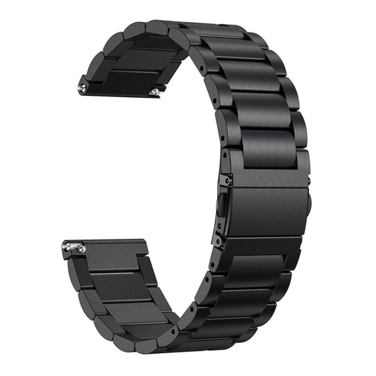 3-Beads Slingshot Buckle Solid Stainless Steel Watch Band for Galaxy Watch Active 20mm
