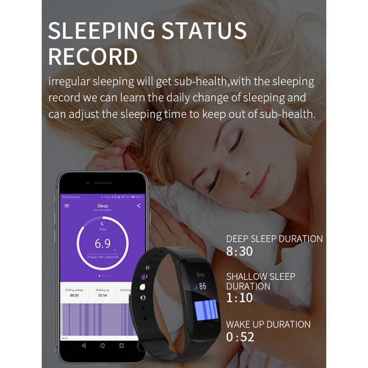 H29 1.14 inches IPS Color Screen Smart Bracelet IP67 Waterproof, Support Step Counting / Call Reminder / Heart Rate Monitoring / Sleep Monitoring