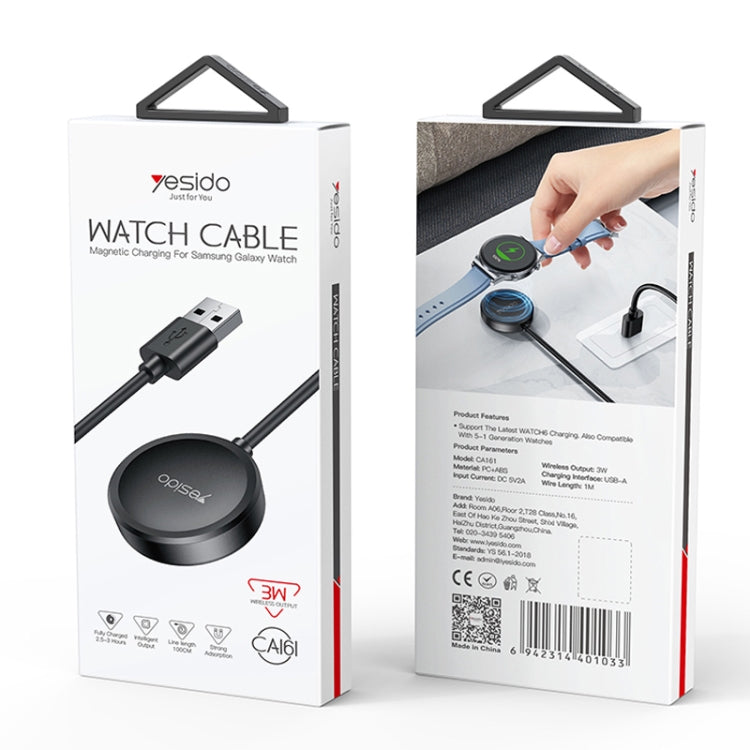 For Samsung Watch Yesido CA161 USB Magnetic Charger, Cable Length: 1m, CA161