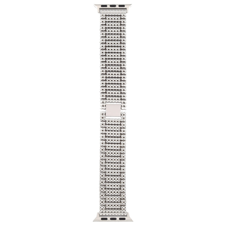 For Apple Watch Series 7 41mm / 6 & SE & 5 & 4 40mm / 3 & 2 & 1 38mm Nine Beads Stainless Steel Wrist Strap Watch Band, For Apple Watch Series 7 41mm / 6 & SE & 5 & 4 40mm / 3 & 2 & 1 38mm