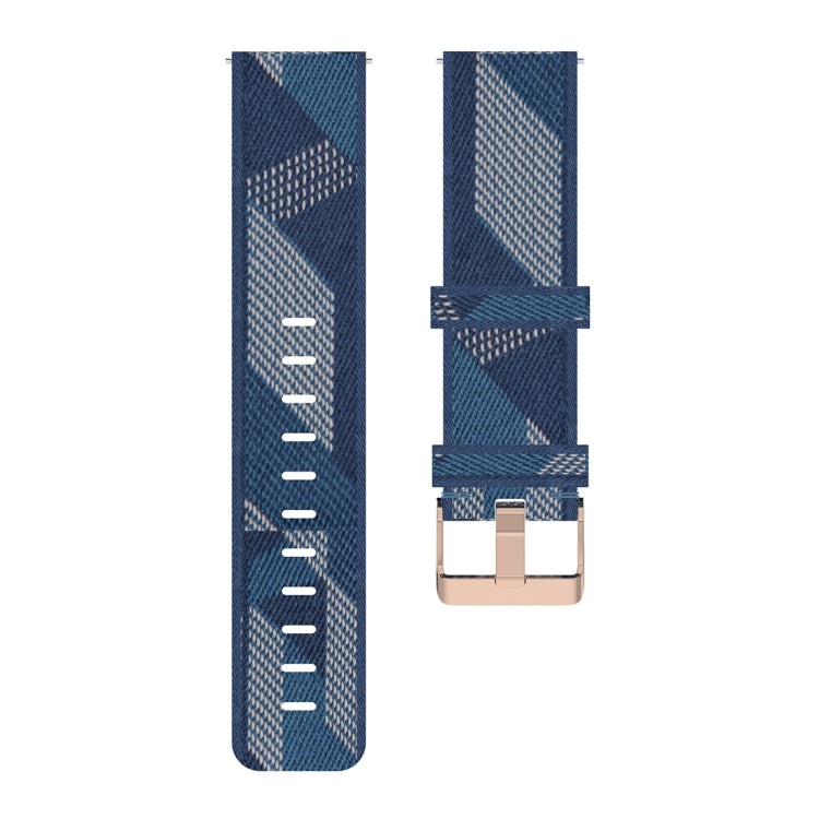 20mm Stripe Weave Nylon Wrist Strap Watch Band for Huawei GT 2 42mm / Honor Magic Watch 2 42mm