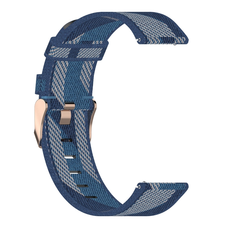 20mm Stripe Weave Nylon Wrist Strap Watch Band for Huawei GT 2 42mm / Honor Magic Watch 2 42mm