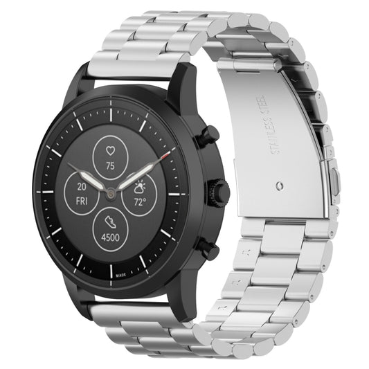 22mm Steel Wrist Strap Watch Band for Fossil Hybrid Smartwatch HR, Male Gen 4 Explorist HR / Male Sport