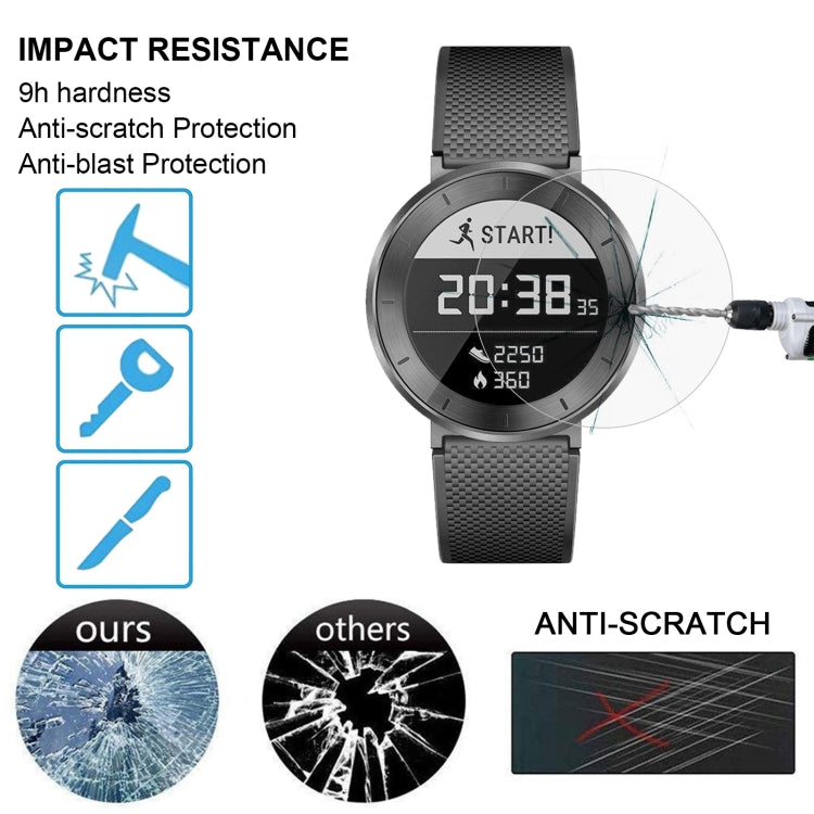 2 PCS ENKAY Hat-Prince for Huawei Honor S1 Smart Watch 0.2mm 9H Surface Hardness 2.15D Explosion-proof Tempered Glass Screen Film