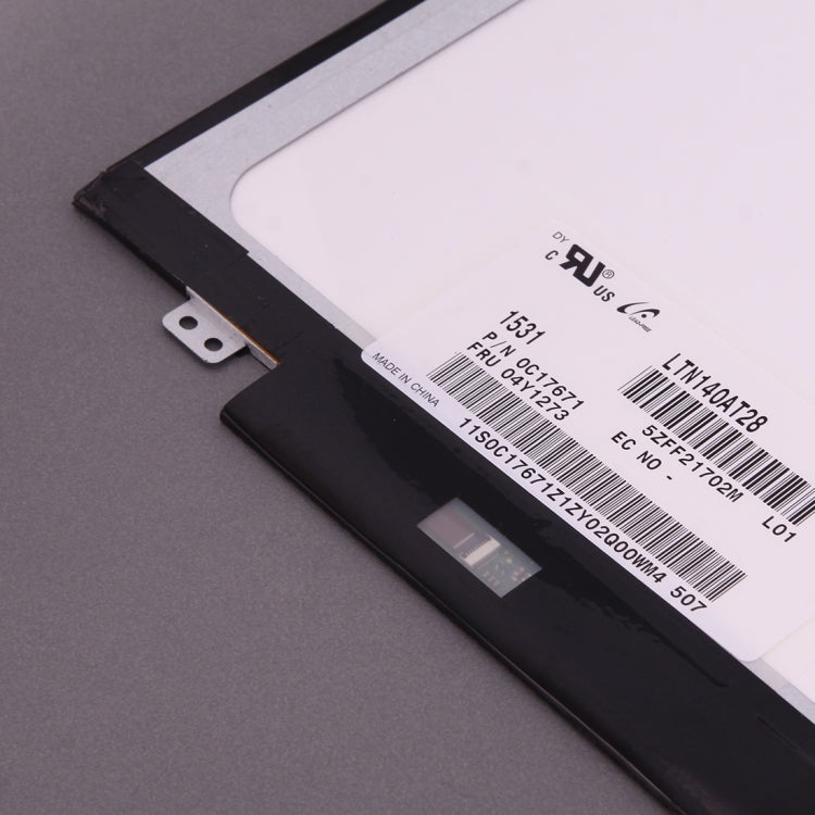 LTN140AT28 14 inch 16:9 High Resolution 1366 x 768 Laptop Screens 40 Pin LED TFT Panels, LTN140AT28
