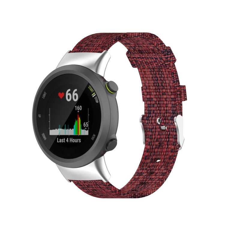 For Garmin Forerunner 45 / 45S / Swim 2 Universal Nylon Canvas Replacement Wrist Strap Watchband, For Garmin Forerunner 45 / 45S