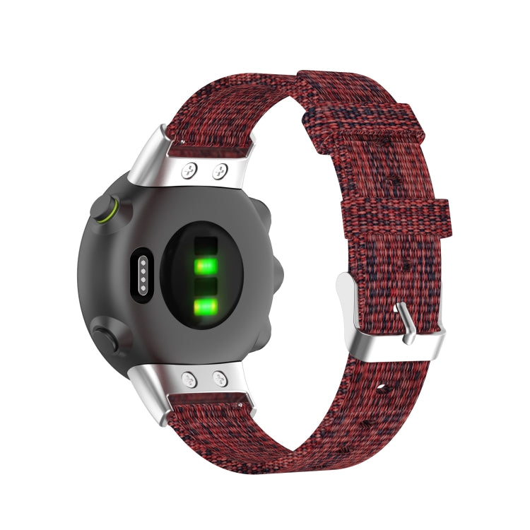 For Garmin Forerunner 45 / 45S / Swim 2 Universal Nylon Canvas Replacement Wrist Strap Watchband, For Garmin Forerunner 45 / 45S