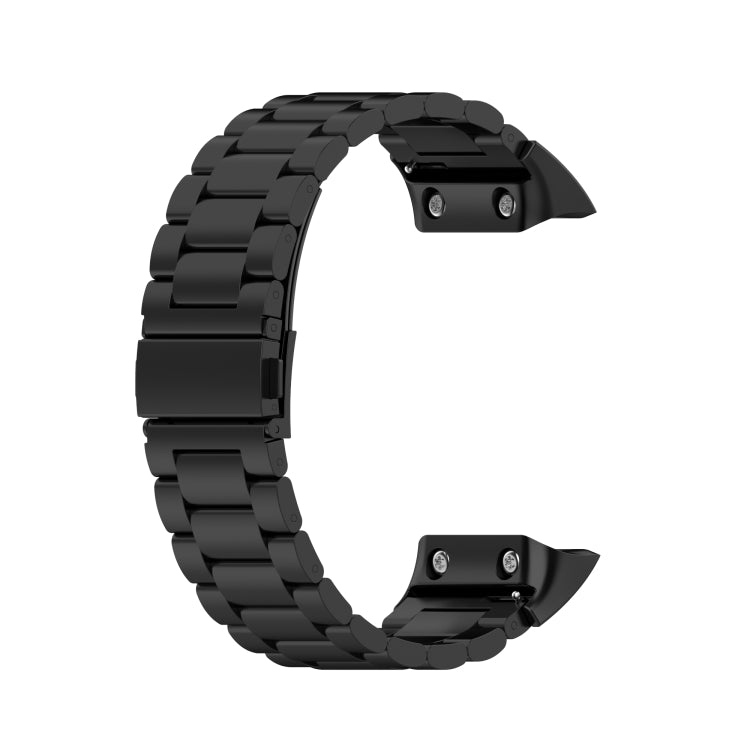 For Garmin Forerunner 35 / 30 Universal Three Beads Stainless Steel Replacement Wrist Strap Watchband, For Garmin Forerunner 35 / 30