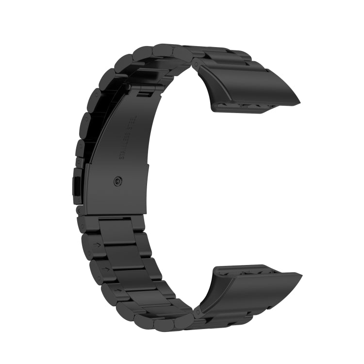 For Garmin Forerunner 35 / 30 Universal Three Beads Stainless Steel Replacement Wrist Strap Watchband, For Garmin Forerunner 35 / 30