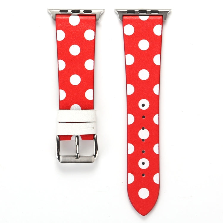 Fashion Dot Series Watchband For Apple Watch Series 6 & SE & 5 & 4 40mm / 3 & 2 & 1 38mm, For Apple Watch Series 8&7 41mm / SE 2&6&SE&5&4 40mm / 3&2&1 38mm, For Apple Watch Series 7 41mm / 6 & SE & 5 & 4 40mm / 3 & 2 & 1 38mm