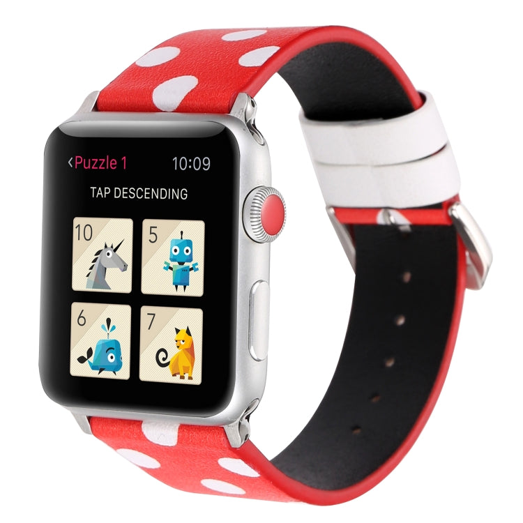 Fashion Dot Series Watchband For Apple Watch Series 6 & SE & 5 & 4 40mm / 3 & 2 & 1 38mm, For Apple Watch Series 8&7 41mm / SE 2&6&SE&5&4 40mm / 3&2&1 38mm, For Apple Watch Series 7 41mm / 6 & SE & 5 & 4 40mm / 3 & 2 & 1 38mm