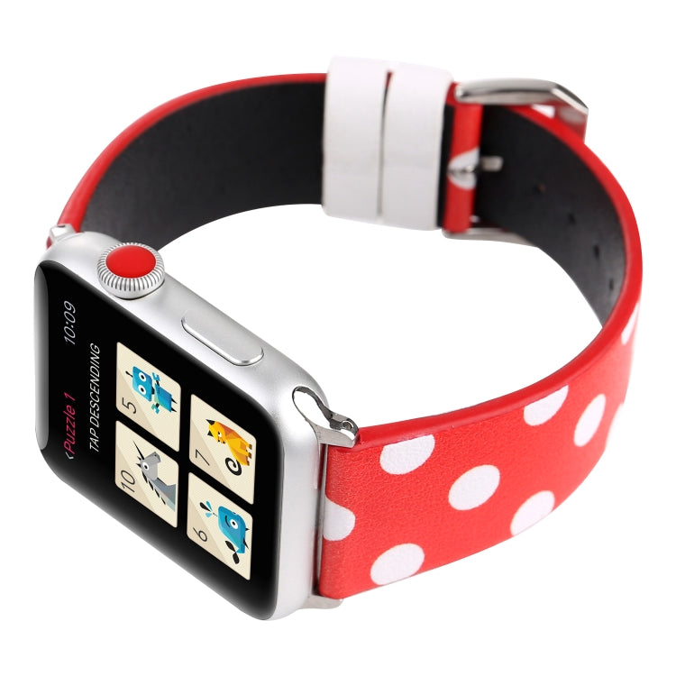 Fashion Dot Series Watchband For Apple Watch Series 6 & SE & 5 & 4 40mm / 3 & 2 & 1 38mm, For Apple Watch Series 8&7 41mm / SE 2&6&SE&5&4 40mm / 3&2&1 38mm, For Apple Watch Series 7 41mm / 6 & SE & 5 & 4 40mm / 3 & 2 & 1 38mm