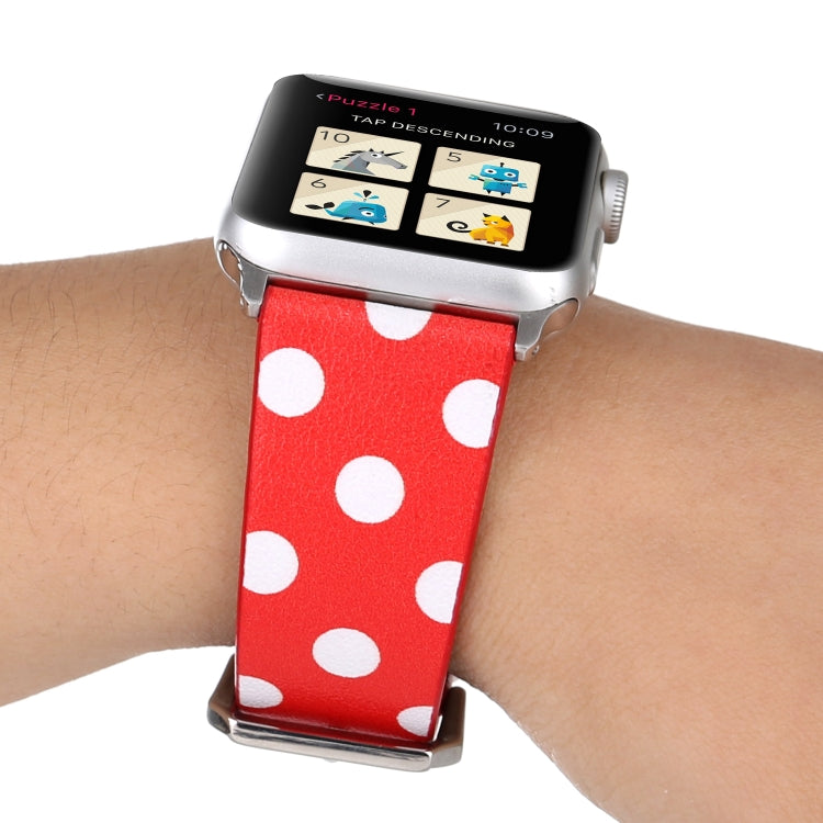 Fashion Dot Series Watchband For Apple Watch Series 6 & SE & 5 & 4 40mm / 3 & 2 & 1 38mm, For Apple Watch Series 8&7 41mm / SE 2&6&SE&5&4 40mm / 3&2&1 38mm, For Apple Watch Series 7 41mm / 6 & SE & 5 & 4 40mm / 3 & 2 & 1 38mm