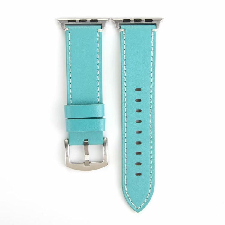 Calfskin Genuine Leather Watchband For Apple Watch Series 6 & SE & 5 & 4 44mm / 3 & 2 & 1 42mm, For Apple Watch Series 7 45mm / 6 & SE & 5 & 4 44mm / 3 & 2 & 1 42mm