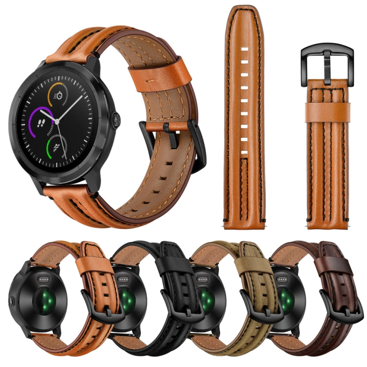 For Garmin Vivoactive3 / Vivomove HR Double Keel Replacement Wrist Strap Watchband