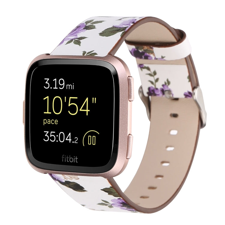 For Fitbit Versa 1 / 2 Flower Pattern Replacement Wrist Strap Watchband