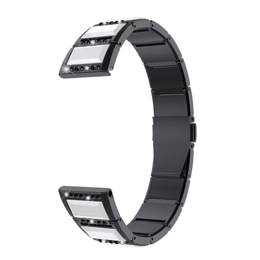 Stainless Steel Diamond Encrusted Replacement Watchbands, For Samsung Galaxy Watch 42mm, For Samsung Galaxy Watch 46mm, For Samsung Galaxy Watch 3 45mm, For Samsung Galaxy Watch Active2 44mm / Watch Active2 40mm / Watch Active