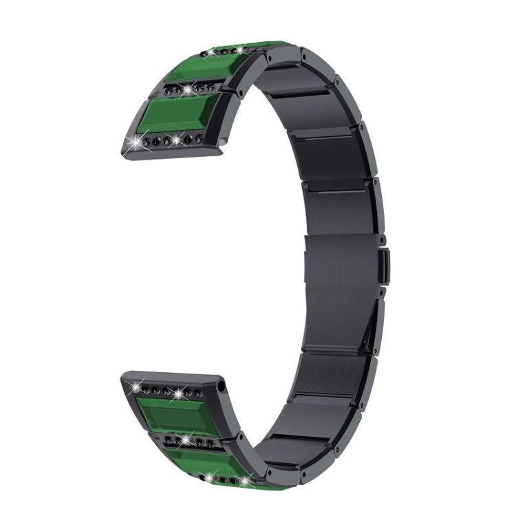 Stainless Steel Diamond Encrusted Replacement Watchbands, For Samsung Galaxy Watch 42mm, For Samsung Galaxy Watch 46mm, For Samsung Galaxy Watch 3 45mm, For Samsung Galaxy Watch Active2 44mm / Watch Active2 40mm / Watch Active                          ...
