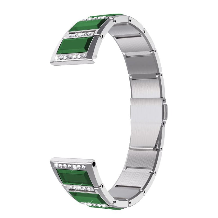 Stainless Steel Diamond Encrusted Replacement Watchbands, For Samsung Galaxy Watch 42mm, For Samsung Galaxy Watch 46mm, For Samsung Galaxy Watch 3 45mm, For Samsung Galaxy Watch Active2 44mm / Watch Active2 40mm / Watch Active                          ...