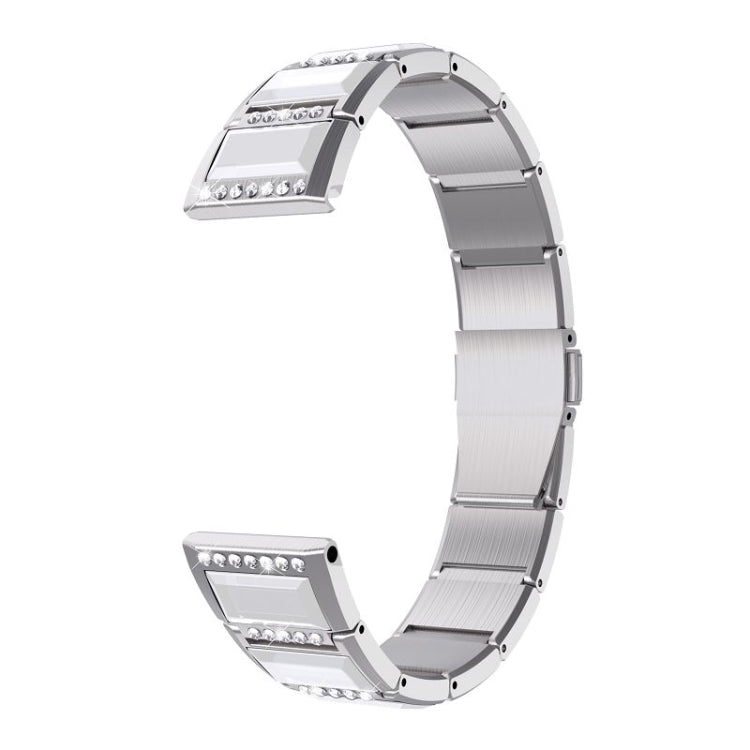 Stainless Steel Diamond Encrusted Replacement Watchbands, For Samsung Galaxy Watch 42mm, For Samsung Galaxy Watch 46mm, For Samsung Galaxy Watch 3 45mm, For Samsung Galaxy Watch Active2 44mm / Watch Active2 40mm / Watch Active                          ...