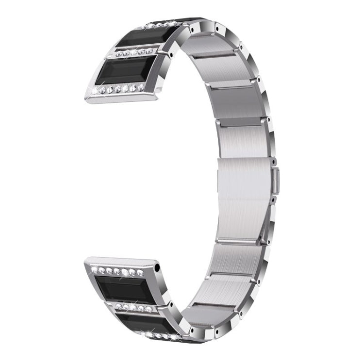 Stainless Steel Diamond Encrusted Replacement Watchbands, For Samsung Galaxy Watch 42mm, For Samsung Galaxy Watch 46mm, For Samsung Galaxy Watch 3 45mm, For Samsung Galaxy Watch Active2 44mm / Watch Active2 40mm / Watch Active                          ...