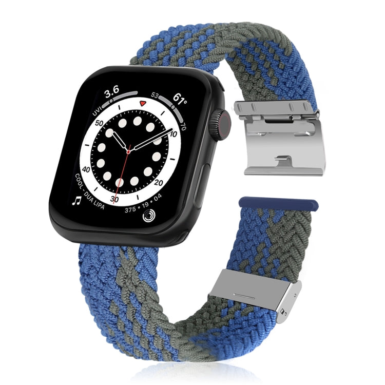 Braided + Stainless Steel Replacement Watchbands For Apple Watch Series 6 & SE & 5 & 4 40mm / 3 & 2 & 1 38mm