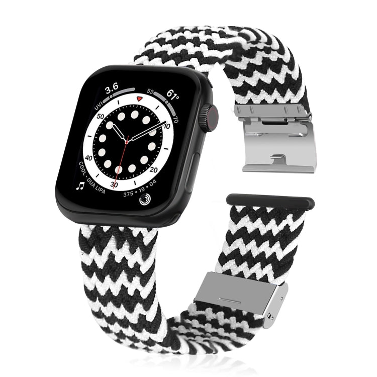 Braided + Stainless Steel Replacement Watchbands For Apple Watch Series 6 & SE & 5 & 4 44mm / 3 & 2 & 1 42mm
