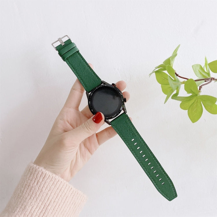 For Huawei Watch GT2 Pro Litchi Texture Leather Replacement Wrist Strap Watchband