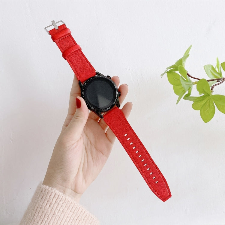For Huawei Watch GT2 Pro Litchi Texture Leather Replacement Wrist Strap Watchband