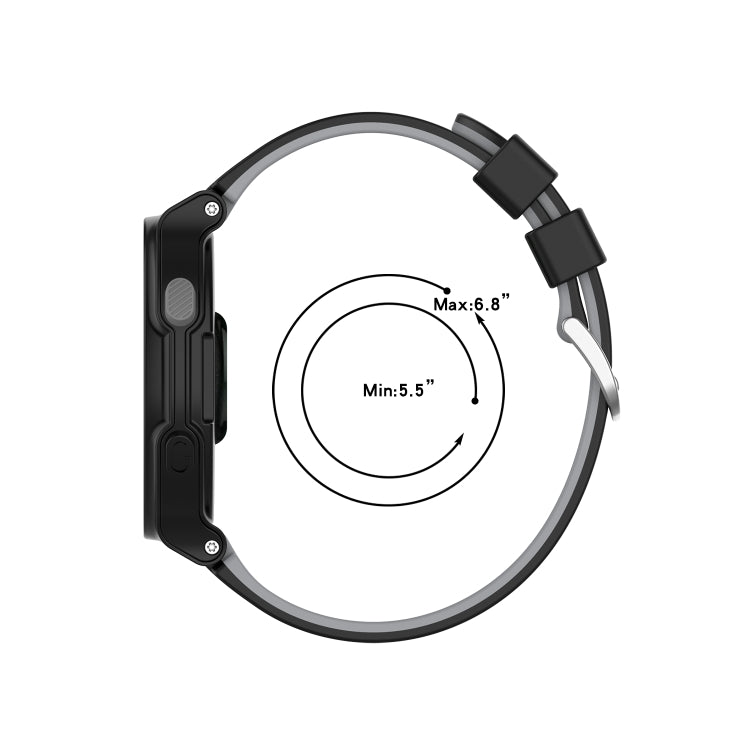 For Garmin Approach S2 / S4 Two-color Silicone Replacement Strap Watchband, For Garmin Approach S2 / S4