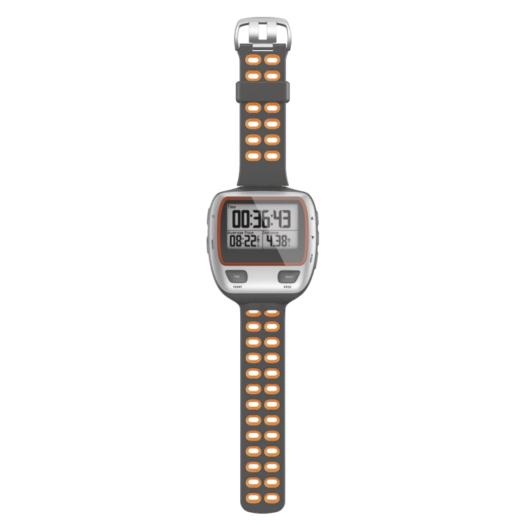 For Garmin Forerunner 310XT Two-color Silicone Replacement Strap Watchband