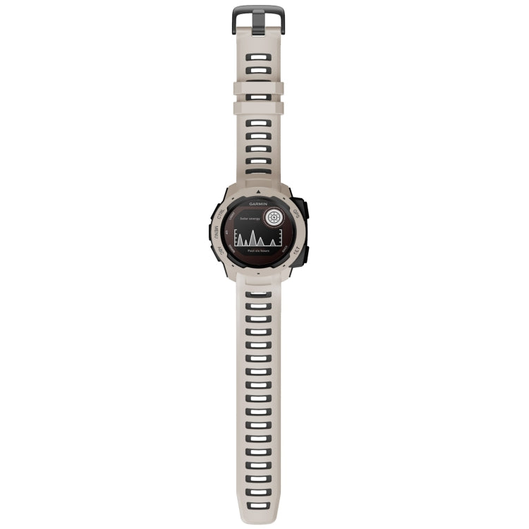 For Garmin Instinct / Instinct Esports Two-color Silicone Replacement Strap Watchband