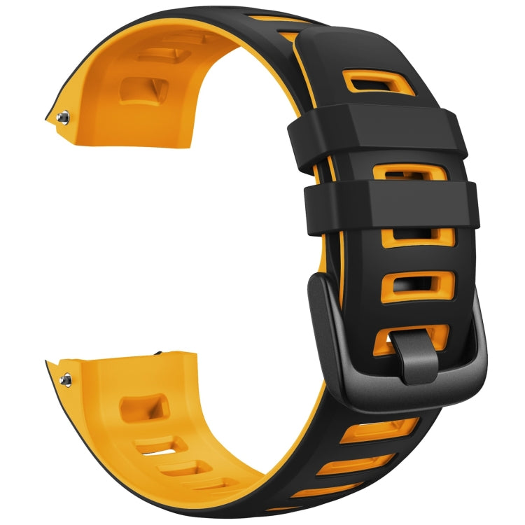 For Garmin Instinct / Instinct Esports Two-color Silicone Replacement Strap Watchband