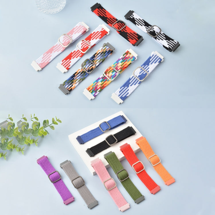 Adjustable Nylon Braided Elasticity Replacement Strap Watchband, For Samsung Galaxy Watch Active, For Samsung Galaxy Watch Active2 40mm, For Samsung Galaxy Watch Active2 44mm