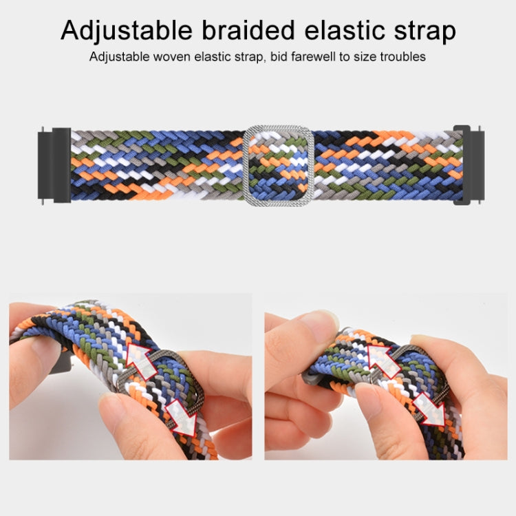 Adjustable Nylon Braided Elasticity Replacement Strap Watchband, For Samsung Galaxy Watch Active, For Samsung Galaxy Watch Active2 40mm, For Samsung Galaxy Watch Active2 44mm