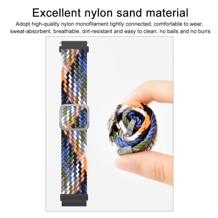 Adjustable Nylon Braided Elasticity Replacement Strap Watchband, For Samsung Galaxy Watch Active, For Samsung Galaxy Watch Active2 40mm, For Samsung Galaxy Watch Active2 44mm
