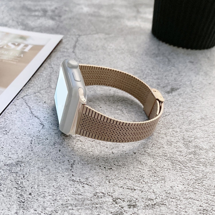 Buckle Style Steel Replacement Strap Watchband, For Apple Watch Series 7  41mm / & 6 & SE & 5 & 4 40mm, For Apple Watch Series  7  45mm / & 6 & SE & 5 & 4 44mm