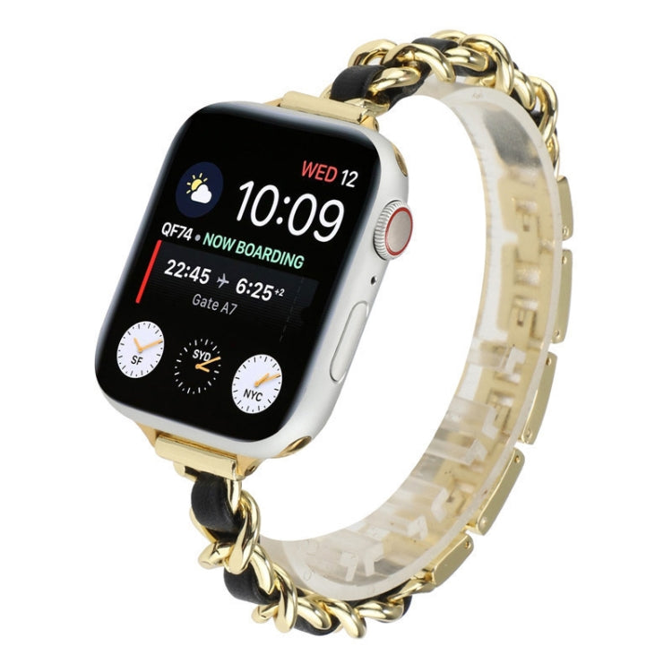 Small Waist Seven Beads Stainless Steel Strap Watchband For Apple Watch Series 6 & SE &, For Apple Watch Ultra 49mm / Series 8&7 45mm / SE 2&6&SE&5&4 44mm / 3&2&1 42mm, For Apple Watch Series 8&7 41mm / SE 2&6&SE&5&4 40mm / 3&2&1 38mm                  ...