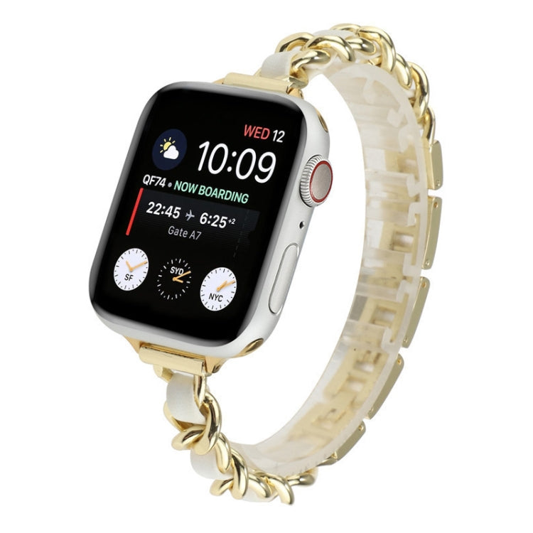 Small Waist Seven Beads Stainless Steel Strap Watchband For Apple Watch Series 6 & SE &, For Apple Watch Ultra 49mm / Series 8&7 45mm / SE 2&6&SE&5&4 44mm / 3&2&1 42mm, For Apple Watch Series 8&7 41mm / SE 2&6&SE&5&4 40mm / 3&2&1 38mm                  ...