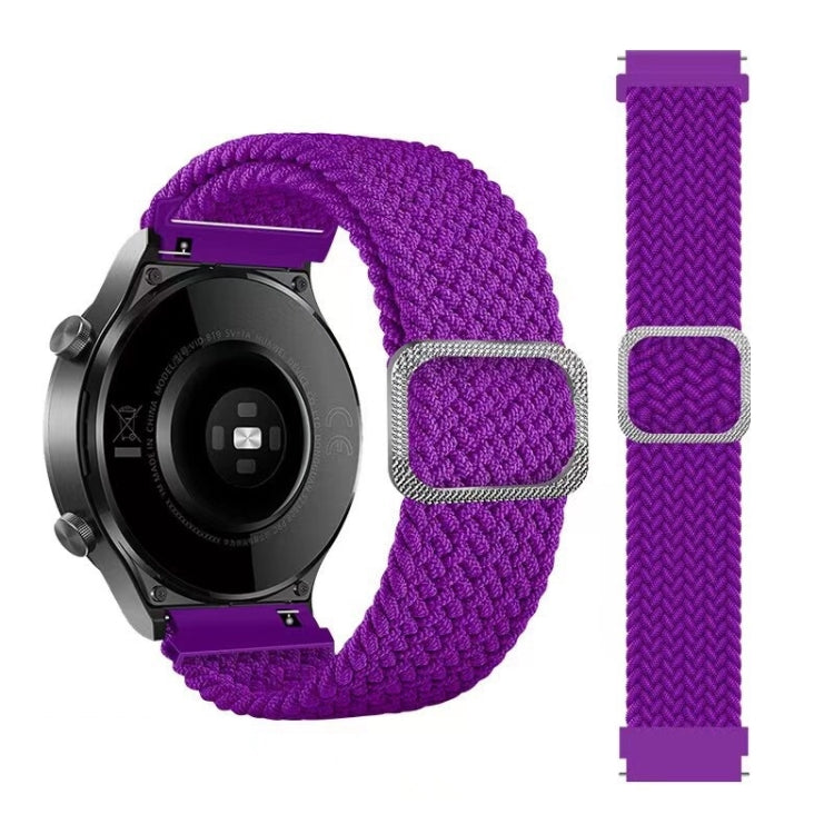 Adjustable Nylon Braided Elasticity Replacement Strap Watchband, For Huawei Watch 3 / 3 Pro