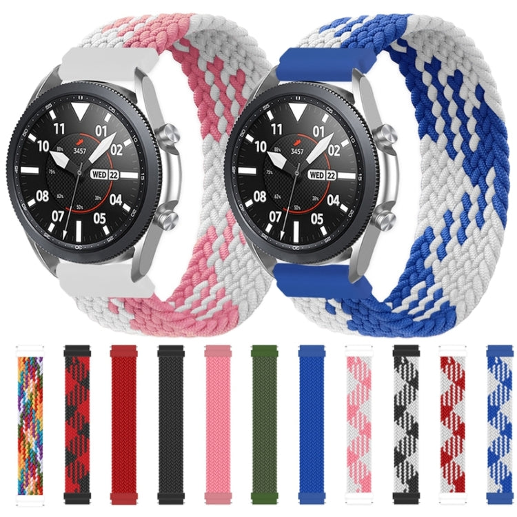 For Garmin Vivoactive 3 Adjustable Nylon Braided Elasticity Replacement Strap Watchband, 125mm, 135mm, 145mm, 155mm