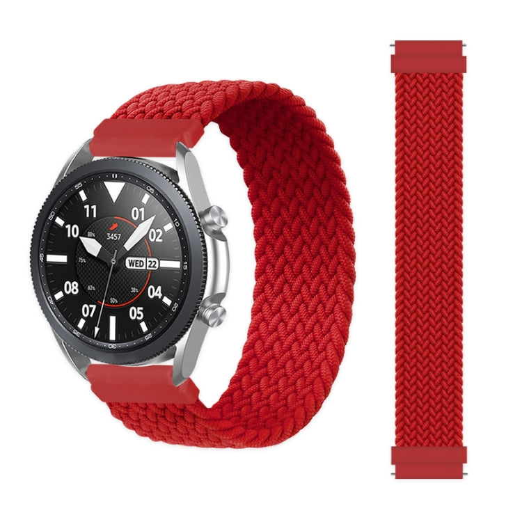 For Samsung Galaxy Watch 3 45mm Adjustable Nylon Braided Elasticity Replacement Strap Watchband, 125mm, 135mm, 145mm, 155mm