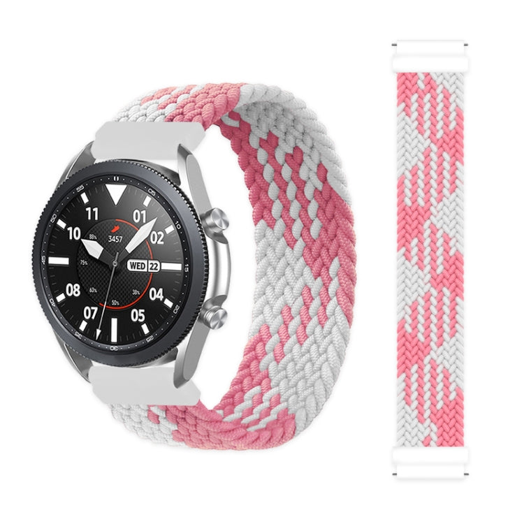 For Samsung Galaxy Watch Active / Active2 40mm / Active2 44mm Adjustable Nylon Braided Elasticity Replacement Strap Watchband, 165mm