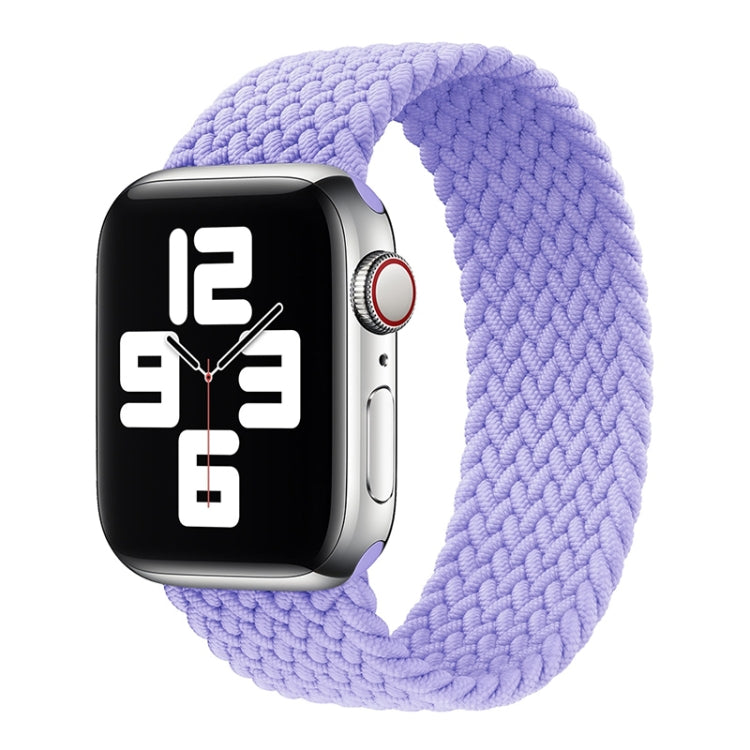 Metal Head Braided Nylon Solid Color Replacement Strap Watchband For Apple Watch Series 6 & SE & 5 & 4 44mm / 3 & 2 & 1 42mm, XS 135mm, S 145mm, M 155mm