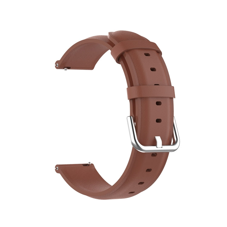 For Huawei Watch 3 / 3 Pro 22mm Round Tail Leather Replacement Strap Watchband