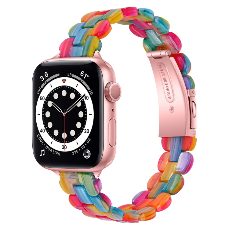 Oval Resin Replacement Strap Watchband, For Apple Watch Series 7  41mm / & 6 & SE & 5 & 4 40mm, For Apple Watch Series  7  45mm / & 6 & SE & 5 & 4 44mm