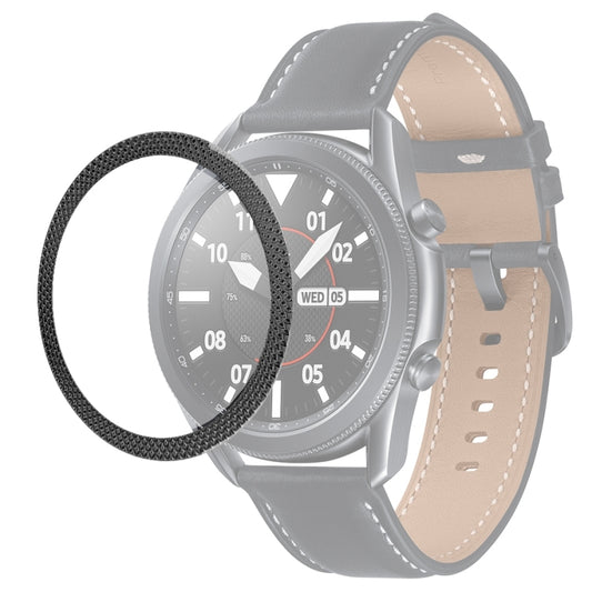 Smart Watch Rhombus Texture Bezel Ring, For Samsung Galaxy Watch 3 41mm, For Samsung Galaxy Watch 3 45mm