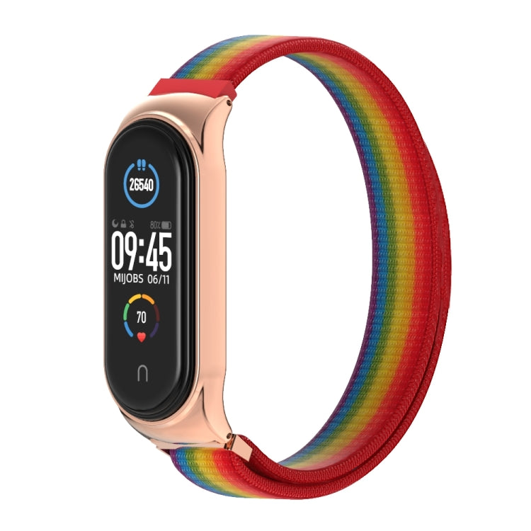 For Xiaomi Mi Band 6 / 5 Mijobs CS Breathable Nylon Watch Band