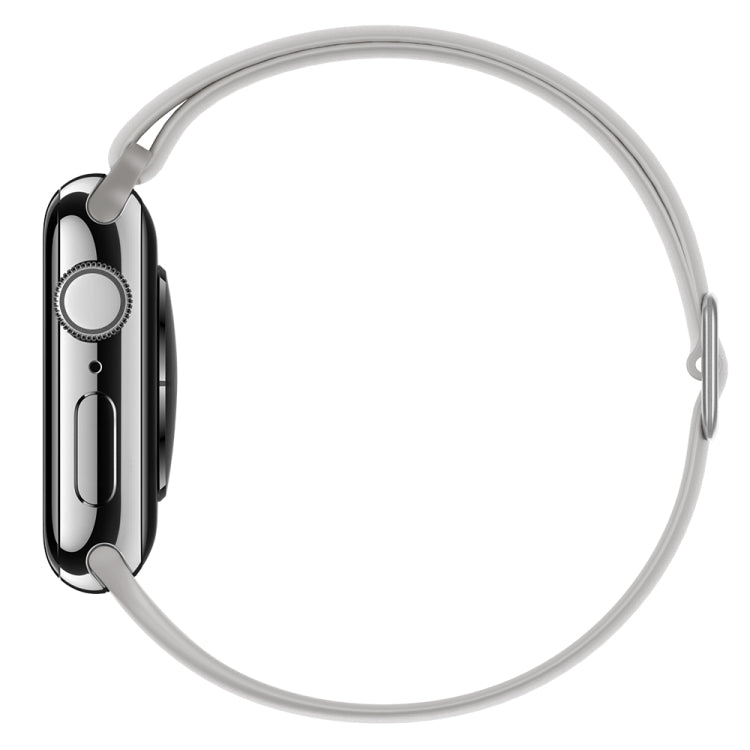 Elasticity Silicone Replacement Strap Watchband For Apple Watch Series, 7 45mm / 6 & SE & 5 & 4 44mm / 3 & 2 & 1 42mm