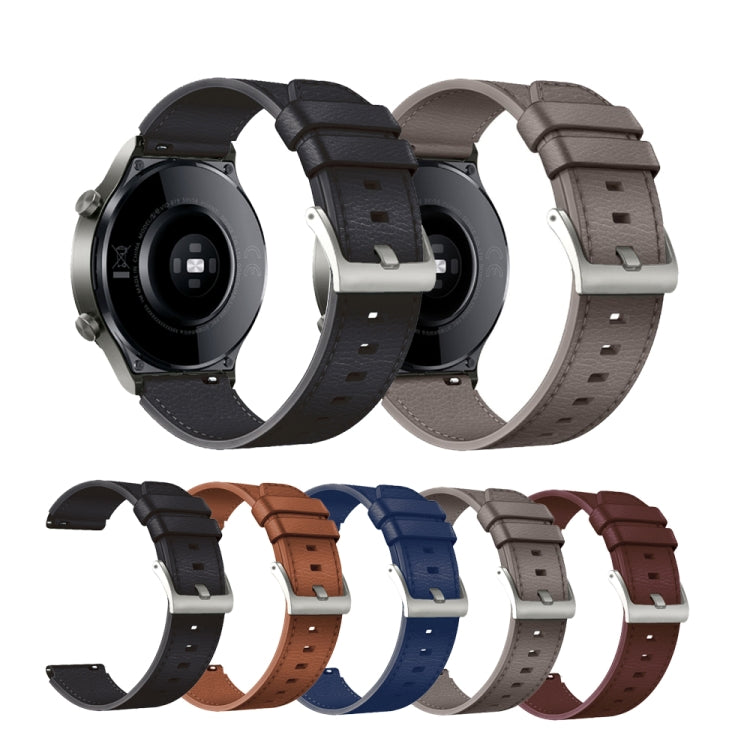 Leather Replacement Strap Watchband, For Huawei Watch GT2 Pro